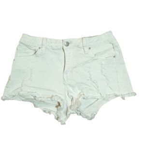 Angel Kiss White Distressed Denim Cutoff Shorts